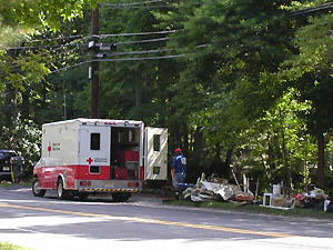 Red Cross truck